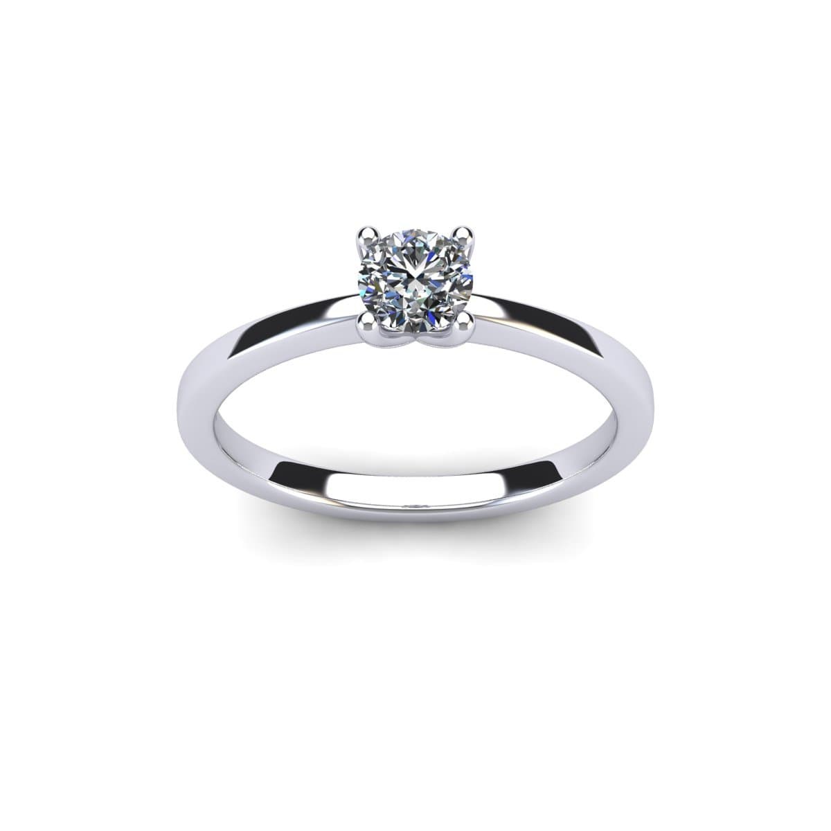 ITALIANGRESS Four Prong Classic Solitaire